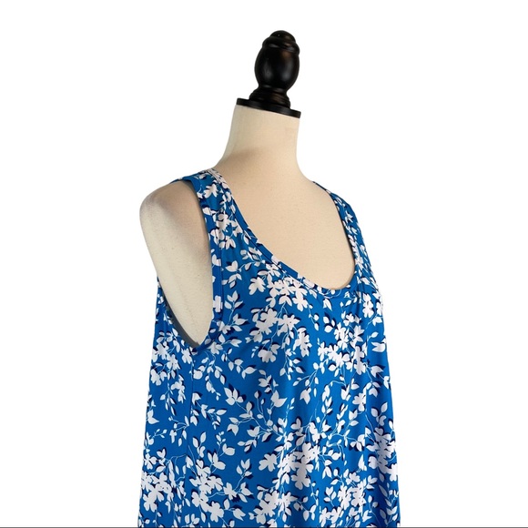 Draper James Ruffle Nightie in Blue Shadow Floral, New w/ Tags, Size S/M - Picture 6 of 13